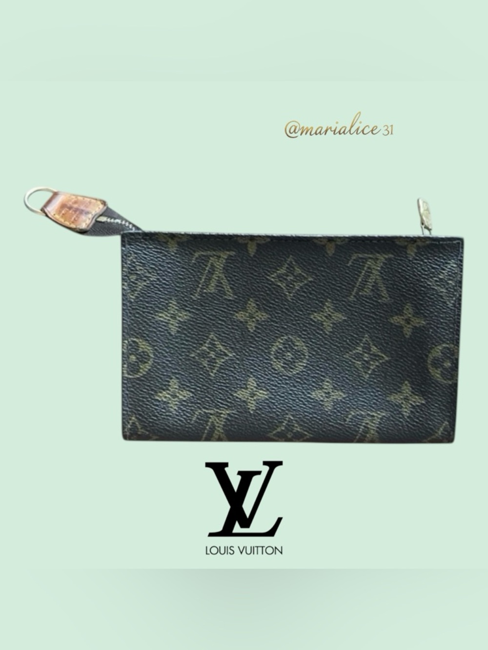 Authentic Louis Vuitton Toilette Pouch - Brown & Tan Traditional Monogram. - Picture 2 of 14
